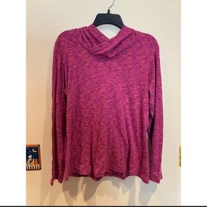 Heathered Pink Lightweight Sporty Pullover Hoodie